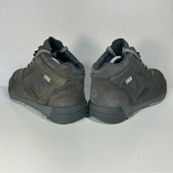 Merrell Berner Mid Waterproof Granite Distress Lace Trail Hiking Shoe Boot Men 8 - Picture 10 of 15